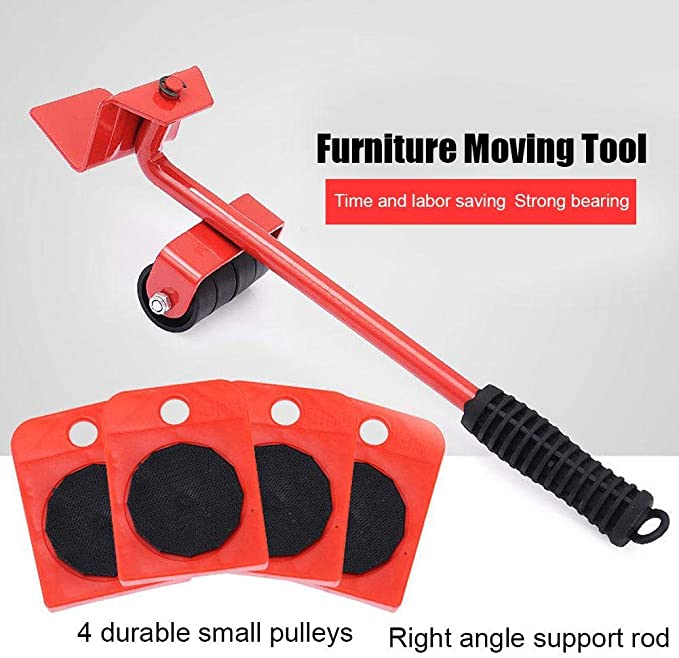 5pcs Furniture Lifter Mover Tool Set, 330lbs Heavy Duty Furniture Moving  Dolly Labor-Saving Furniture Lifting Tool, 360° Rotation Appliance Lifter  Mov